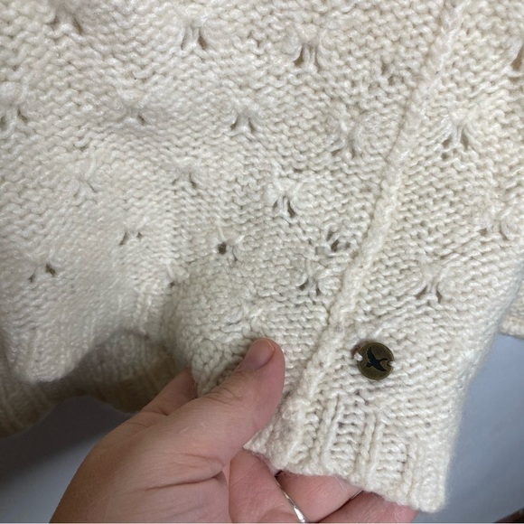 Eddie Bauer lambs wool & camel hair sweater size large - Picture 3 of 8